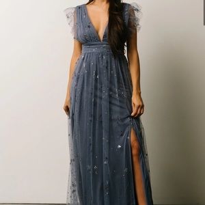 Baltic Born Slate Blue Nova Maxi Dress- S